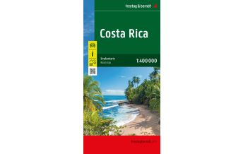 f&b Road Maps Costa Rica, Straßenkarte, 1:400.000, freytag & berndt Freytag-Berndt und Artaria