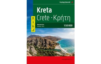 f&b Hiking Maps Kreta, Wanderatlas 1:50.000 Freytag-Berndt und Artaria