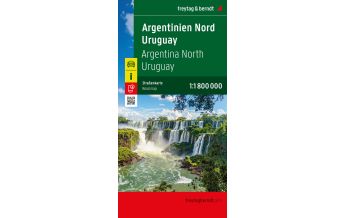 f&b Straßenkarten Argentinien Nord - Uruguay, Straßenkarte 1:1.800.000 Freytag-Berndt und Artaria