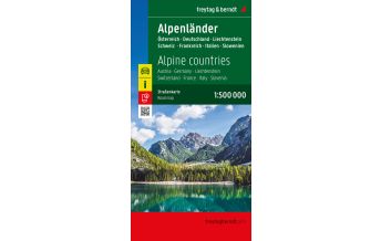 f&b Road Maps Alpenländer, Straßenkarte 1:500.000, freytag & berndt Freytag-Berndt und Artaria