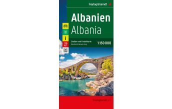 f&b Straßenkarten Albanien, Straßen- und Freizeitkarte 1:150.000, freytag & berndt Freytag-Berndt und Artaria