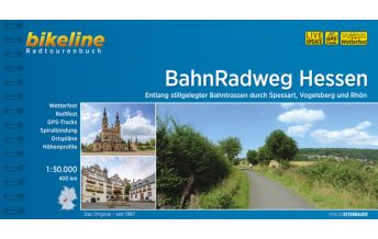 Cycling Guides Bikeline Radtourenbuch BahnRadweg Hessen 1:50.000 Verlag Esterbauer GmbH