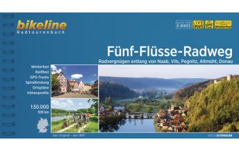 Radführer Bikeline Radtourenbuch Fünf-Flüsse-Radweg 1:50.000 Verlag Esterbauer GmbH