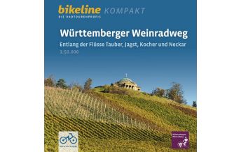 Cycling Guides Bikeline Radtourenbuch kompakt Württemberger Weinradweg 1:50.000 Verlag Esterbauer GmbH
