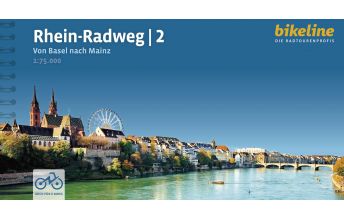 Cycling Guides Bikeline Radtourenbuch Rhein-Radweg, Band 2, 1:75.000 Verlag Esterbauer GmbH