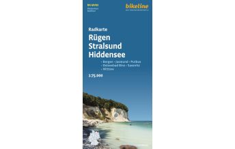 Radkarten Bikeline-Radkarte RK-MV03, Rügen, Stralsund, Hiddensee 1:75.000 Verlag Esterbauer GmbH