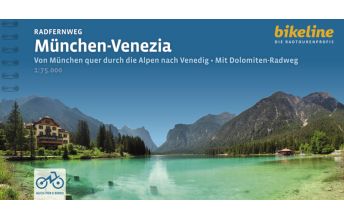 Radfernwege Europa Bikeline Radtourenbuch Radfernweg München-Venedig 1:75.000 Verlag Esterbauer GmbH