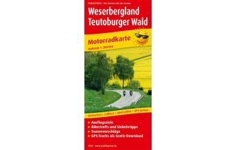 f&b Road Maps Weserbergland - Teutoburger Wald, Motorradkarte 1:200.000 Freytag-Berndt und ARTARIA