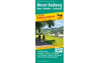 f&b Radkarten Weser-Radweg, Radtourenkarte 1:50.000 Freytag-Berndt und ARTARIA