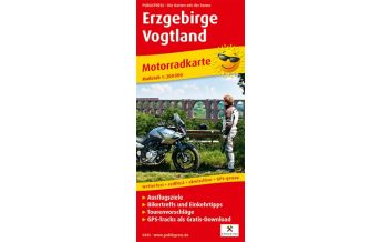 f&b Road Maps Erzgebirge - Vogtland, Motorradkarte 1:200.000 Freytag-Berndt und ARTARIA