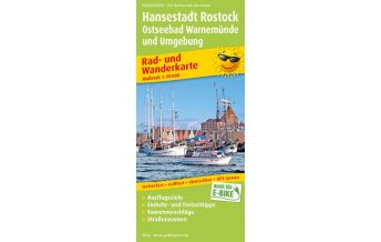 f&b Wanderkarten Hansestadt Rostock, Rad- und Wanderkarte 1:50.000 Freytag-Berndt und ARTARIA