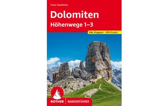 Long Distance Hiking Rother Wanderführer Dolomiten Höhenwege 1-3 Bergverlag Rother