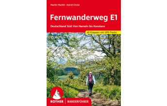 Rother Wanderführer Fernwanderweg E1 Deutschland Süd Bergverlag Rother