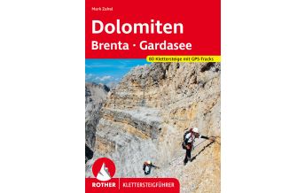 Via ferrata Guides Klettersteigführer Dolomiten, Brenta, Gardasee Bergverlag Rother