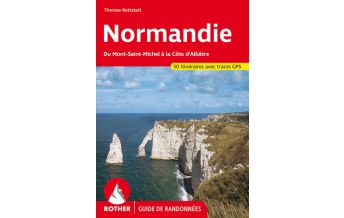 Wanderführer Rother Guide de randonnées Normandie Bergverlag Rother