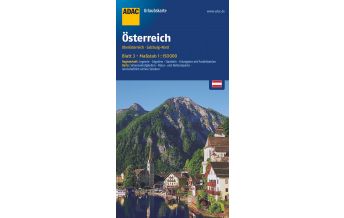 Road Maps Austria ADAC UrlaubsKarte Österreich Blatt 3 Oberösterreich, Salzburg-Nord 1:150 000 ADAC Verlag