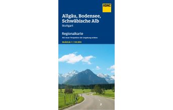 Straßenkarten ADAC Regionalkarte Deutschland Blatt 15 Allgäu, Bodensee, Schwäbische Alb ADAC Verlag