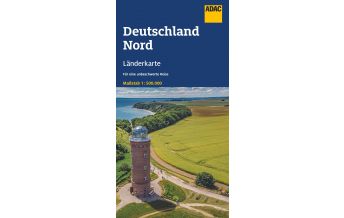 Road Maps ADAC Länderkarte Deutschland Nord 1:500.000 ADAC Verlag