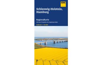 Road Maps ADAC Regionalkarte 01 Schleswig-Holstein, Hamburg 1:150.000 ADAC Verlag