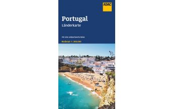 Road Maps ADAC Länderkarte Portugal 1:300.000 ADAC Verlag
