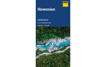 Road Maps Slovenia ADAC Länderkarte Slowenien 1:200.000 ADAC Verlag