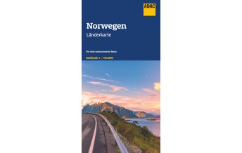 Road Maps ADAC Länderkarte Norwegen 1:750.000 ADAC Verlag