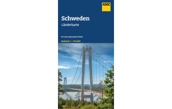 Straßenkarten ADAC Länderkarte Schweden 1:750.000 ADAC Verlag