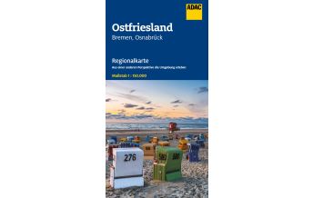 Straßenkarten Europa ADAC Regionalkarte 04 Ostfriesland 1:150.000 ADAC Verlag