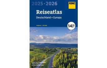 Road & Street Atlases ADAC Reiseatlas 2025/2026 Deutschland 1:200.000, Europa 1:4,5 Mio. ADAC Verlag