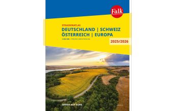 Road & Street Atlases Falk Straßenatlas 2025/2026 Deutschland, Schweiz, Österreich 1:300.000 Falk Verlag AG