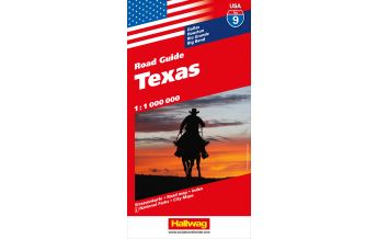 Road Maps Texas Nr. 09 USA Road Guide 1:1 Mio. Hallwag Verlag