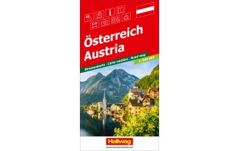 Road Maps Austria Österreich Strassenkarte 1:500 000 Hallwag Verlag