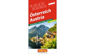 Road Maps Austria Österreich Strassenkarte 1:500 000 Hallwag Verlag