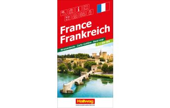 Road Maps France Frankreich Strassenkarte 1:1.000.000 Hallwag Verlag