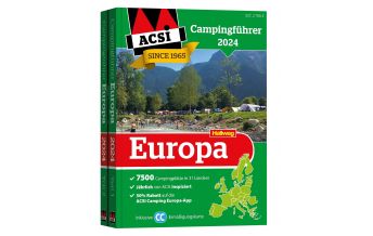Camping Guides Europa 2024, Campingführer ACSI Hallwag Verlag