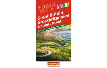 Straßenkarten Grossbritannien, Irland, Strassenkarte 1:650'000 Hallwag Verlag