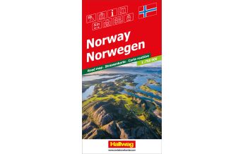 Road Maps Norwegen Strassenkarte, 1:750 000 Hallwag Verlag