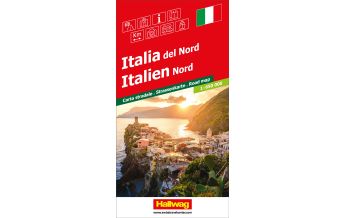 Road Maps Italy Italien Nord Strassenkarte 1:650 000 Hallwag Verlag