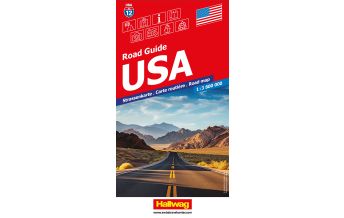 Road Maps USA Strassenkarte 1:3,8 Mio. Road Guide No 12 Hallwag Verlag