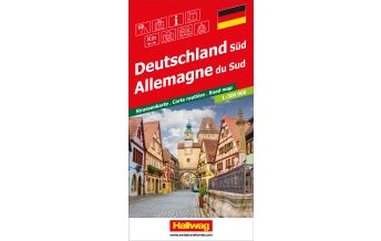 Straßenkarten Deutschland Deutschland Süd Strassenkarte 1:500 000 Hallwag Verlag