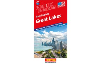 Road Maps Great Lakes Strassenkarte 1:1 Mio., Road Guide Nr. 3 Hallwag Verlag