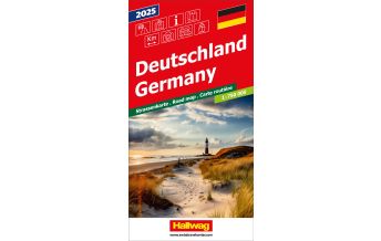 Road Maps Germany Hallwag Strassenkarte Deutschland 2025 1:750.000 Hallwag Kümmerly+Frey AG