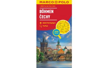 Road Maps MARCO POLO Karte Tschechien Blatt 1 Westböhmen, Mittelböhmen 1:200 000 Mairs Geographischer Verlag Kurt Mair GmbH. & Co.