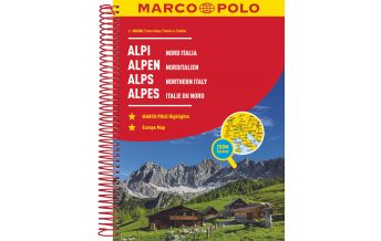 Reise- und Straßenatlanten MARCO POLO Reiseatlas Alpen, Norditalien 1:300 000 Mairs Geographischer Verlag Kurt Mair GmbH. & Co.