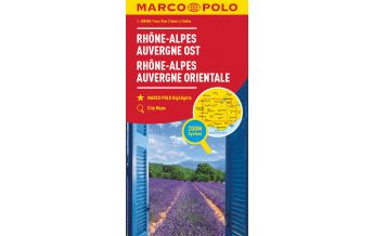 Straßenkarten Frankreich MARCO POLO Karte Frankreich Rhône-Alpes, Auvergne Ost 1:300 000 Mairs Geographischer Verlag Kurt Mair GmbH. & Co.