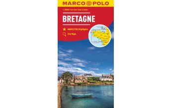 Straßenkarten MARCO POLO Karte Bretagne 1:200 000 Mairs Geographischer Verlag Kurt Mair GmbH. & Co.
