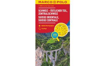 Straßenkarten MARCO POLO Regionalkarte Schweiz Blatt 02 Schweiz, östlicher Teil 1:200 000 Mairs Geographischer Verlag Kurt Mair GmbH. & Co.