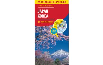 Road Maps MARCO POLO Kontinentalkarte Japan, Korea 1:2 000 000 Mairs Geographischer Verlag Kurt Mair GmbH. & Co.