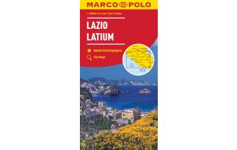 Road Maps MARCO POLO Straßenkarte Italien 9, Latium 1:200 000 Mairs Geographischer Verlag Kurt Mair GmbH. & Co.