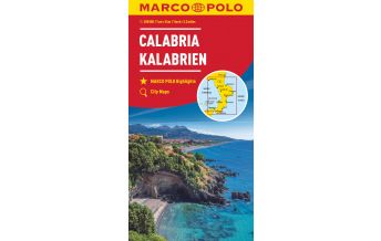 Road Maps MARCO POLO Straßenkarte Italien 13, Kalabrien 1:200 000 Mairs Geographischer Verlag Kurt Mair GmbH. & Co.
